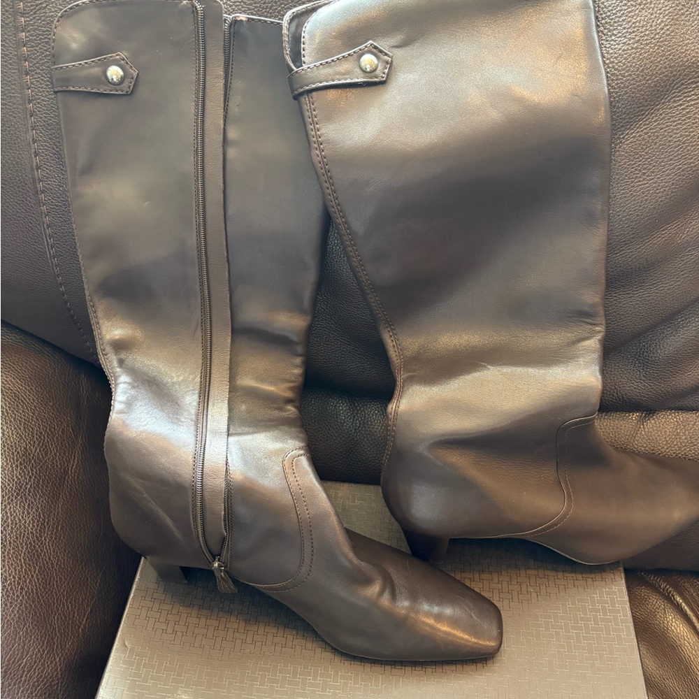 Cole Haan Juli Tall Boots Brown Nappa Leather Knee-High
like new with box